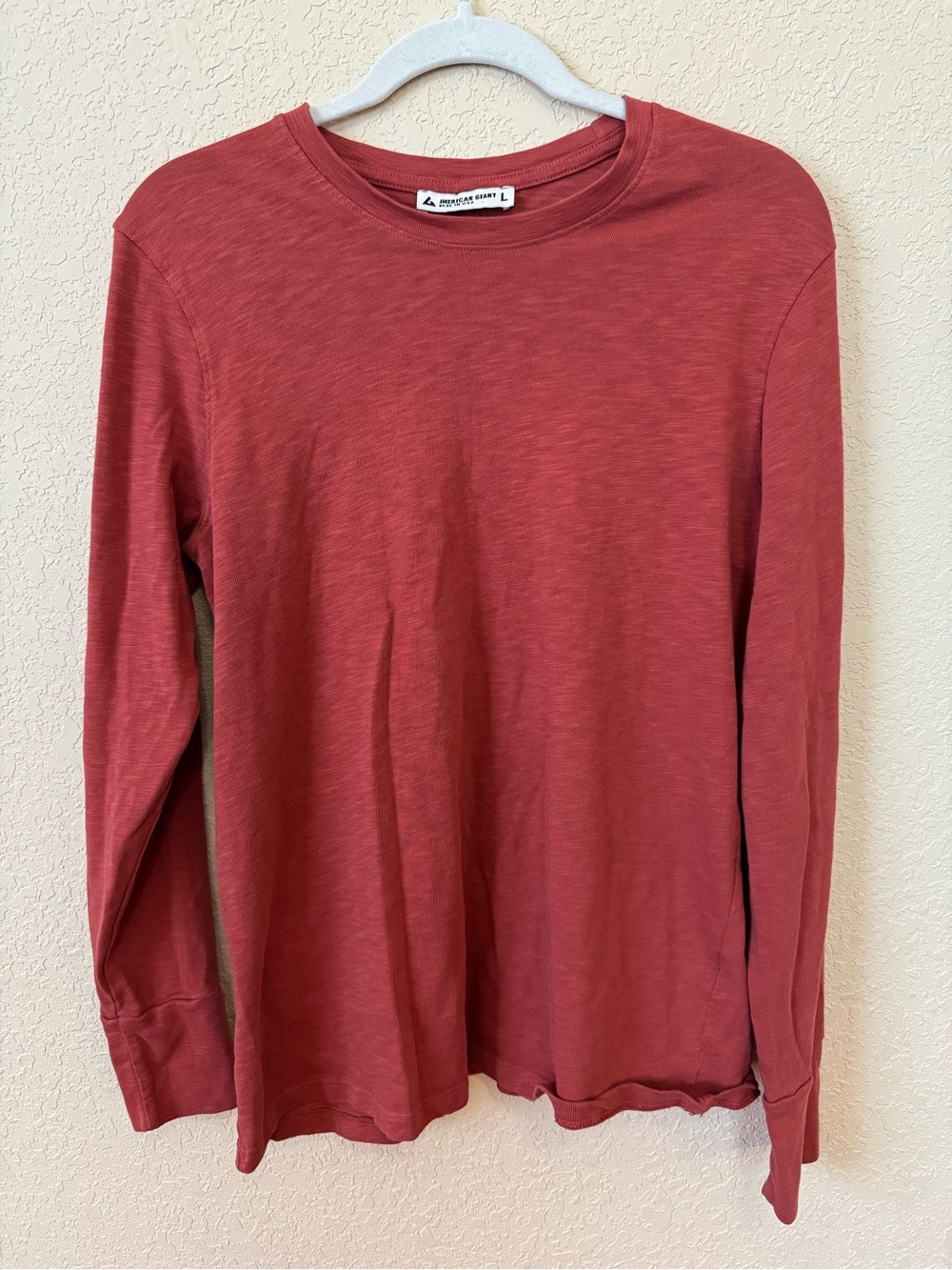 American Giant Sleeve Long Sleeve T-Shirt, Supima Cotton, Size L